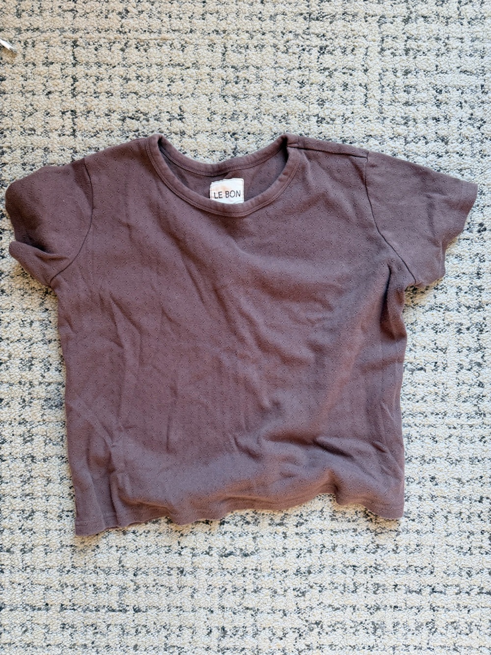 Le Bon Shoppe Pointelle Tee